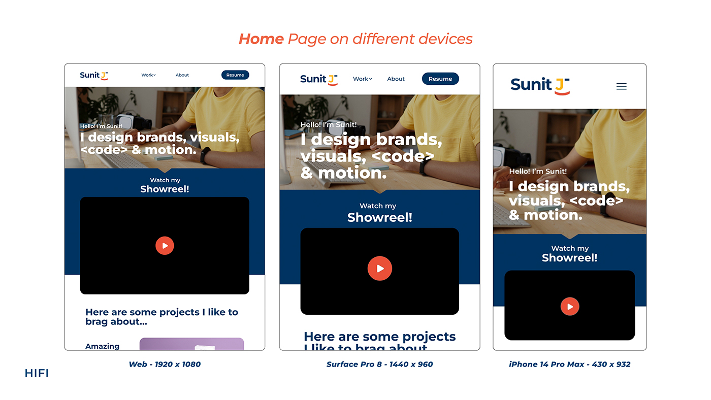 HIFI: Home Page on Devices
